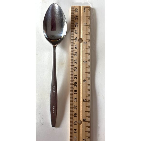 Stainless Steel Soup Spoon With Etched Design By New Essentials - 6.5 Inches - Picture 4 of 4